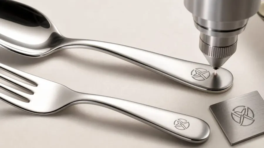 Custom logo flatware engraving