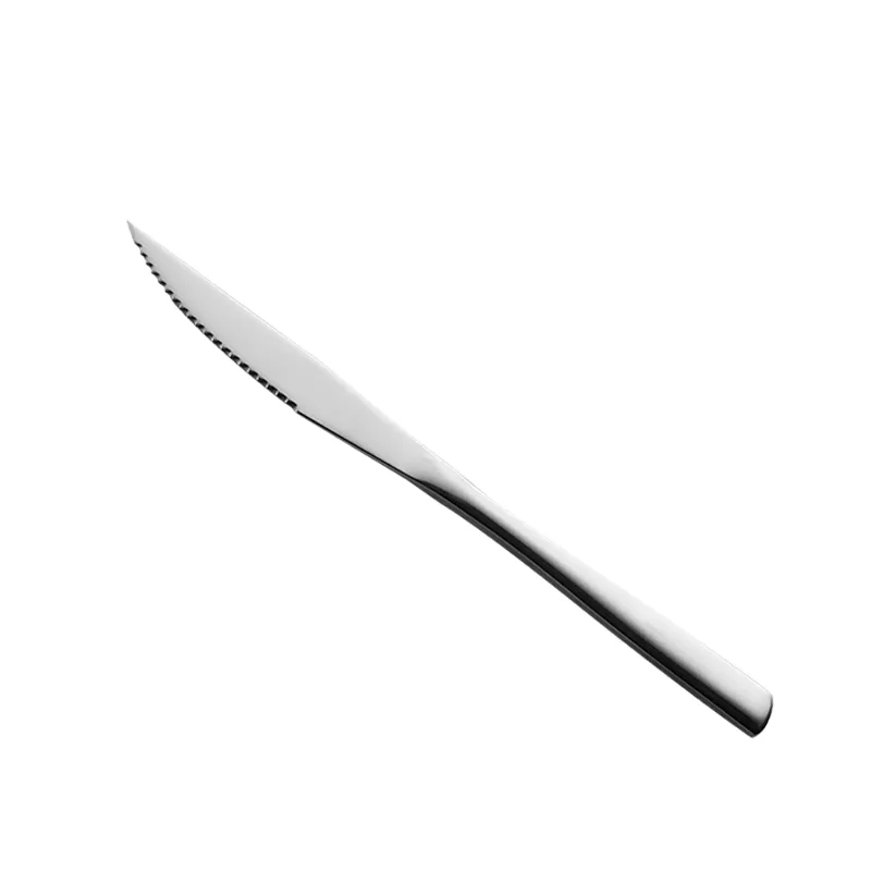 Modern Fine Steak Knife Made By 13/0 Stainless Steel 13/0 Stainless Steel Mirror Polish