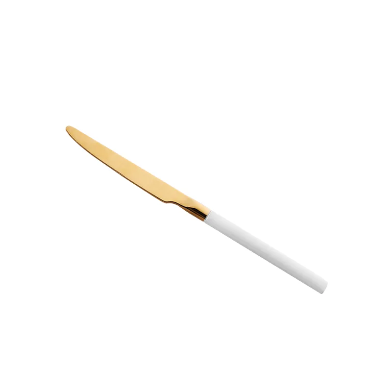 PVD Golden Luxury Stainless Steel Dinner Knife 13/0 Stainless Steel Gold PVD