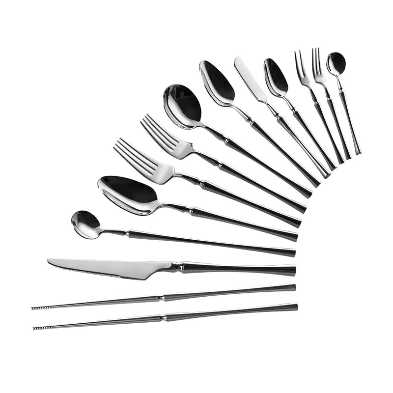 Jieyang factory wholesale silverware 40PCS stainless steel cutlery set Mirror Polish