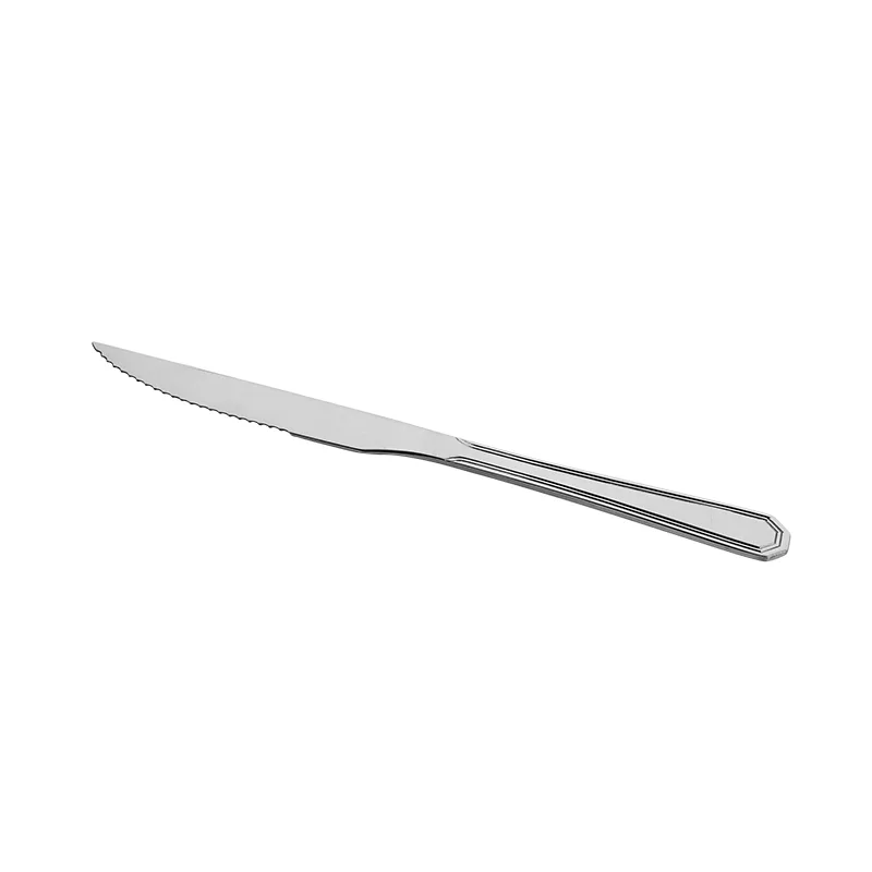 Mirror Polished Stainless Steel Steak Knife Professional Flatware Supplier 13/0 Stainless Steel Mirror Polish
